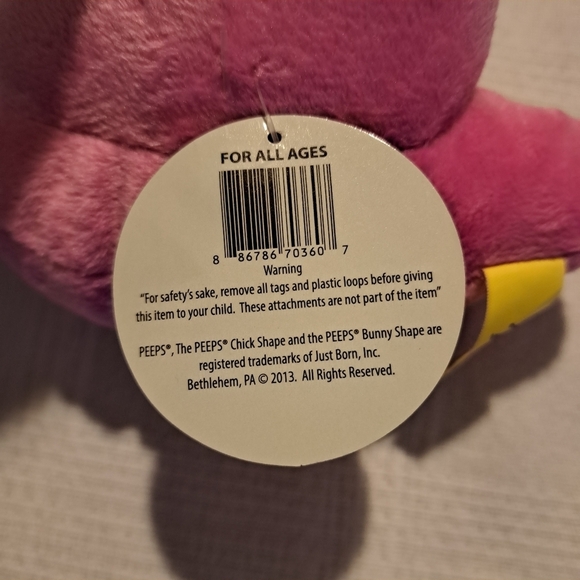 Peeps stuffy bundle, 2 blue bunnies, 1 pink chick - Picture 5 of 5